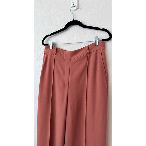 Spanx Women's Carefree Crepe Trousers High Rise Straight Leg Lightweight Orange - Picture 5 of 13